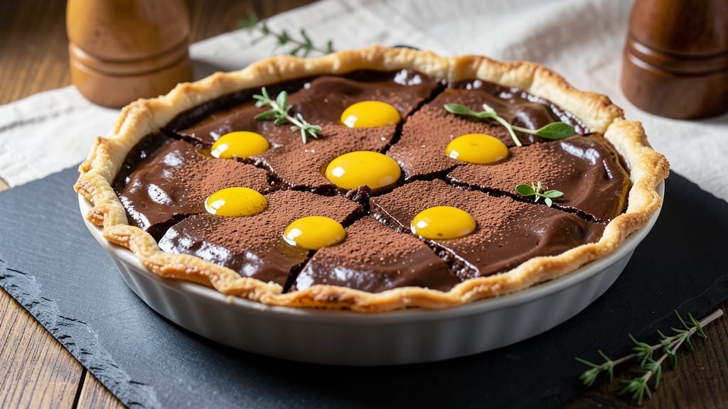 Bitter Chocolate Tart Recipe: Deep Espresso Infusion and Crunchy Cocoa Crust