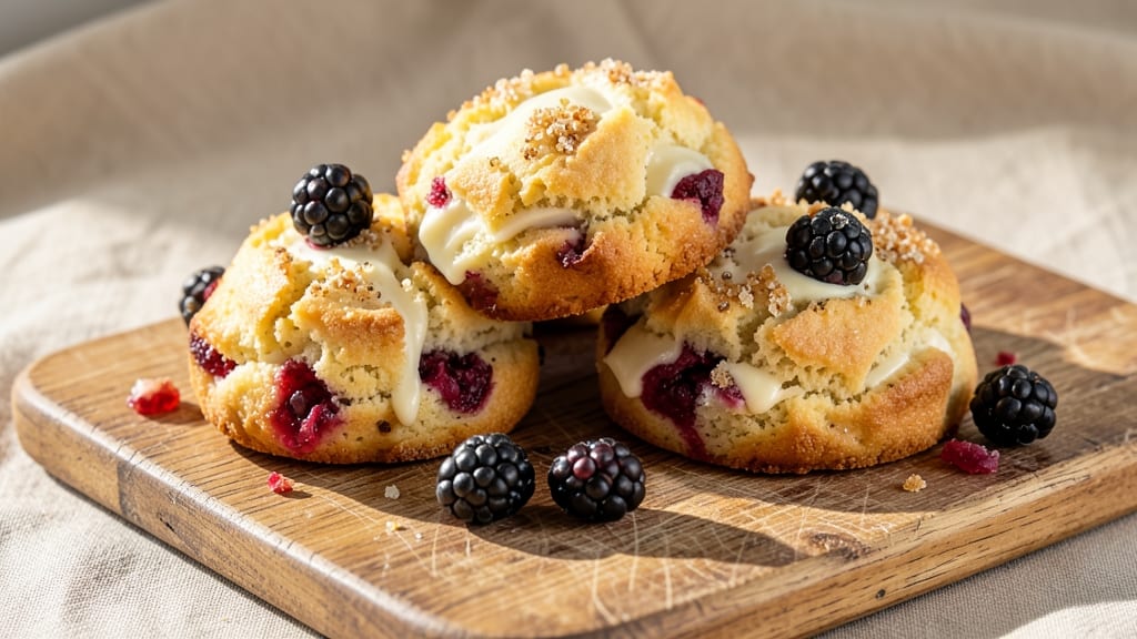Blackberry White Chocolate Scones Recipe: Jammy Bursts and Melty Swirls in One Bite