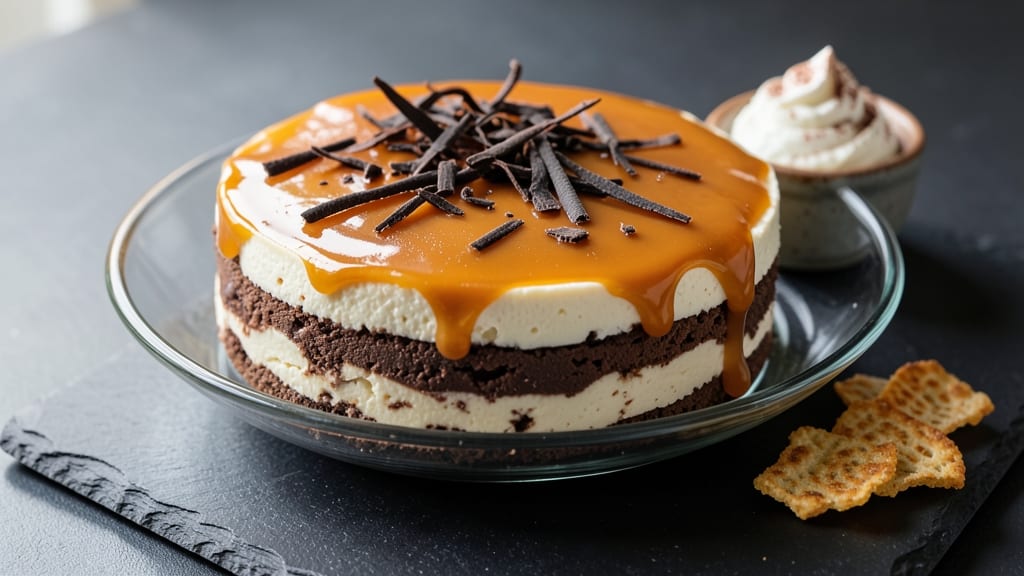 Caramel Chocolate Coffee Cheesecake Recipe: Boozy Espresso Swirls and Crispy Crown Magic