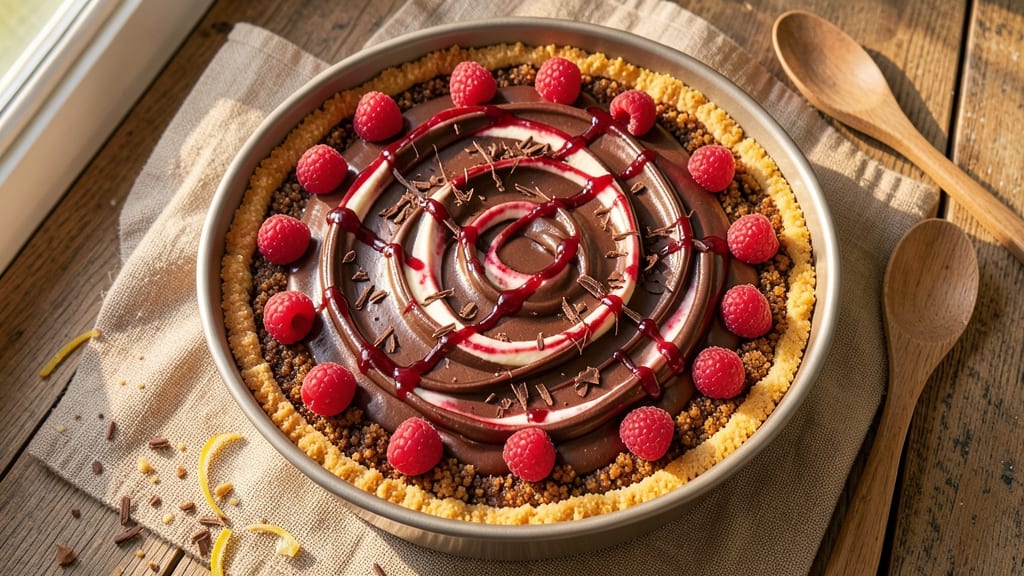 Cheesecake Factory Chocolate Raspberry Cheesecake Recipe: Swirls of Rich Chocolate and Tart Berries