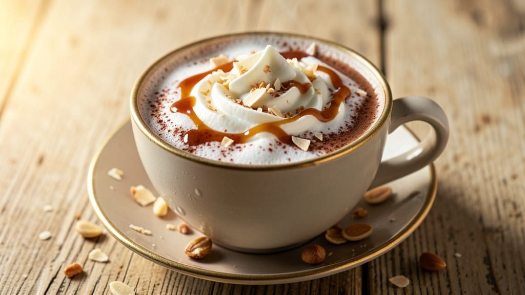 Caribou White Chocolate Mocha Recipe: Spiced Coffee Ganache With Toasted Nut Crunch