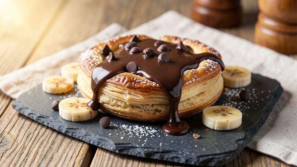 Banana Chocolate Pastry Recipe: Fudgy Swirls and Caramelized Top Magic