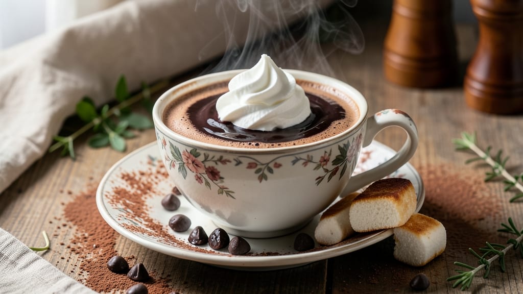 Black and White Hot Chocolate Recipe: Velvety Cocoa Rivers Over Toasted Marshmallow Peaks