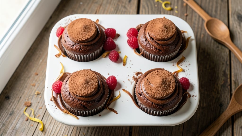 Chiffon Chocolate Cupcake Recipe: Light-as-Air Cake with Fudgy Core