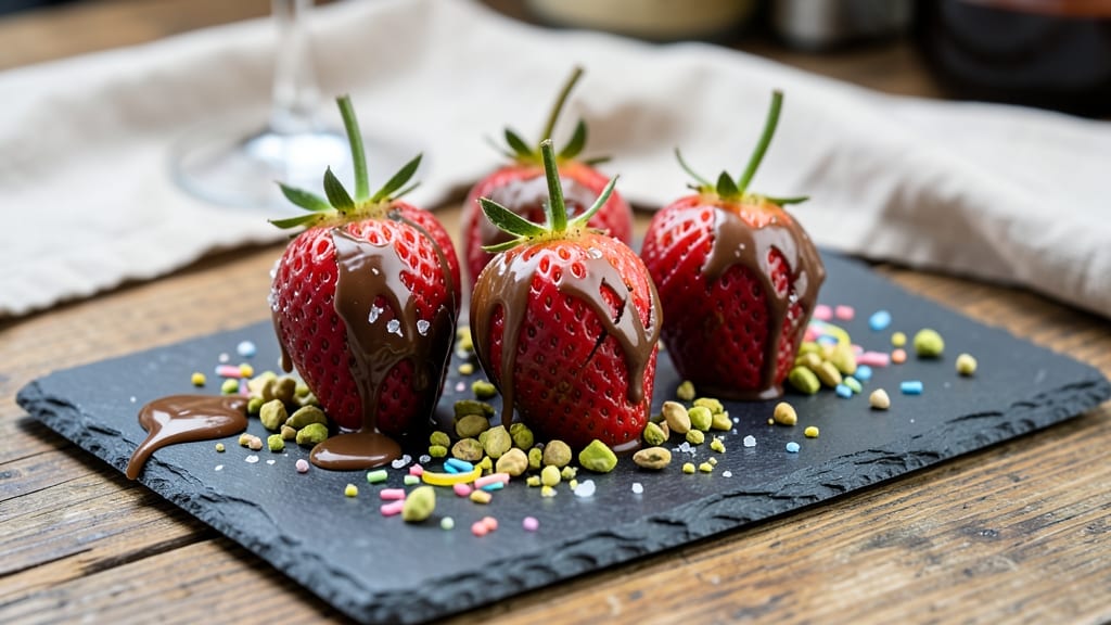 Borough Market Chocolate Strawberries Recipe: Luxe Drizzle and Crunch Combo