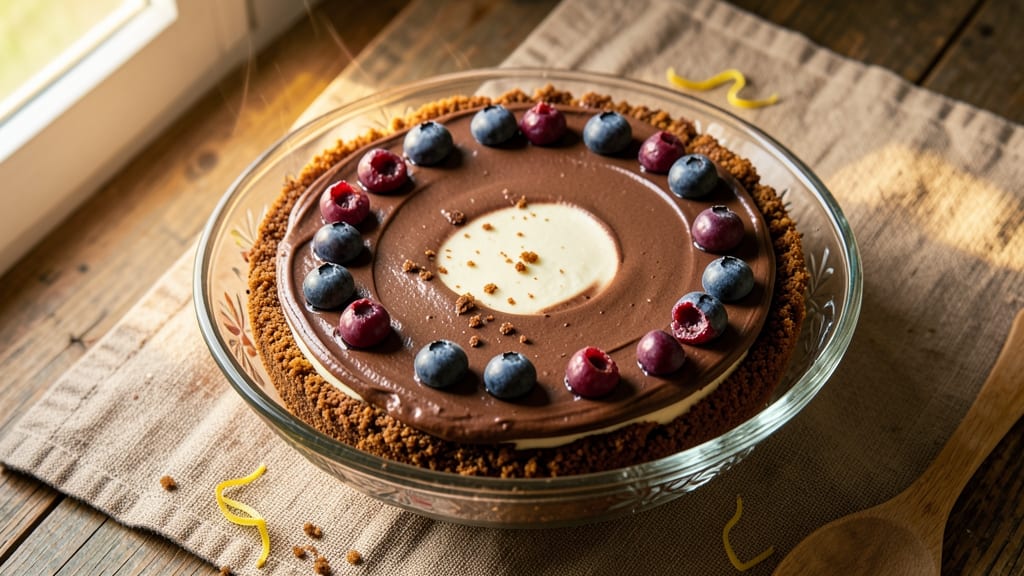Blueberry Chocolate Cheesecake Recipe: Swirled Berries and Fudgy Crust Magic