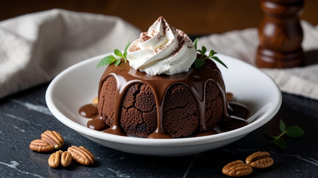 Carrabba's Chocolate Dream Copycat Dessert Recipe: Deep Chocolate Swirls With Toasted Nut Crunch