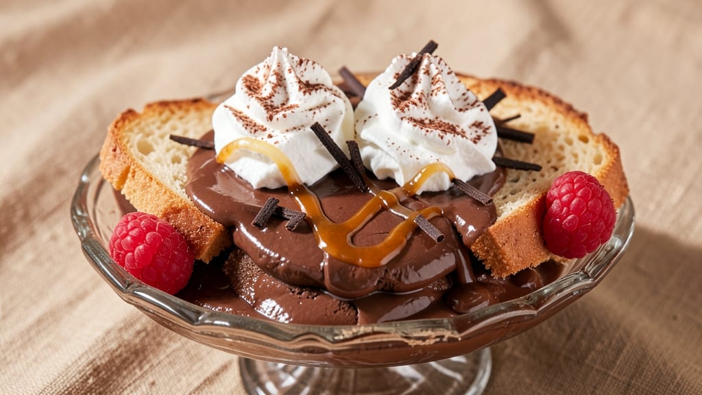 Bread and Butter Chocolate Pudding Recipe: Rich Fudgy Layers with Buttery Vanilla Swirls