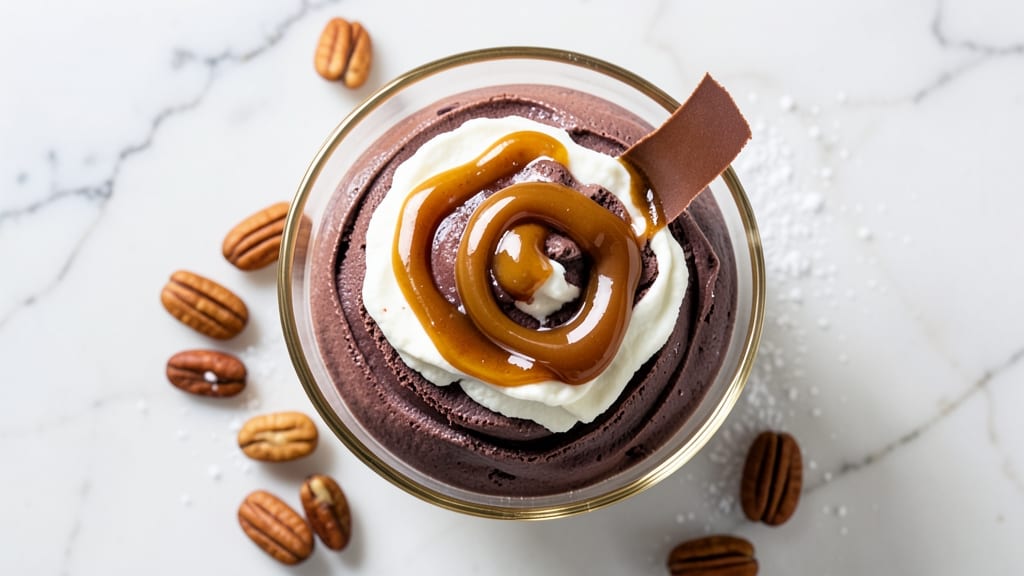 Caramel Chocolate Mousse Recipe: Silky Ganache With Crunchy Toppers