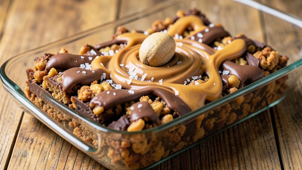 Chex Mix Peanut Butter Chocolate Bars Recipe: Triple-Layered Crunch With Fudgy Streaks