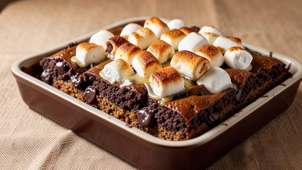 Brownie Recipe With Chocolate Chips and Marshmallows: Fudgy Cores and Crispy Toasted Morsels