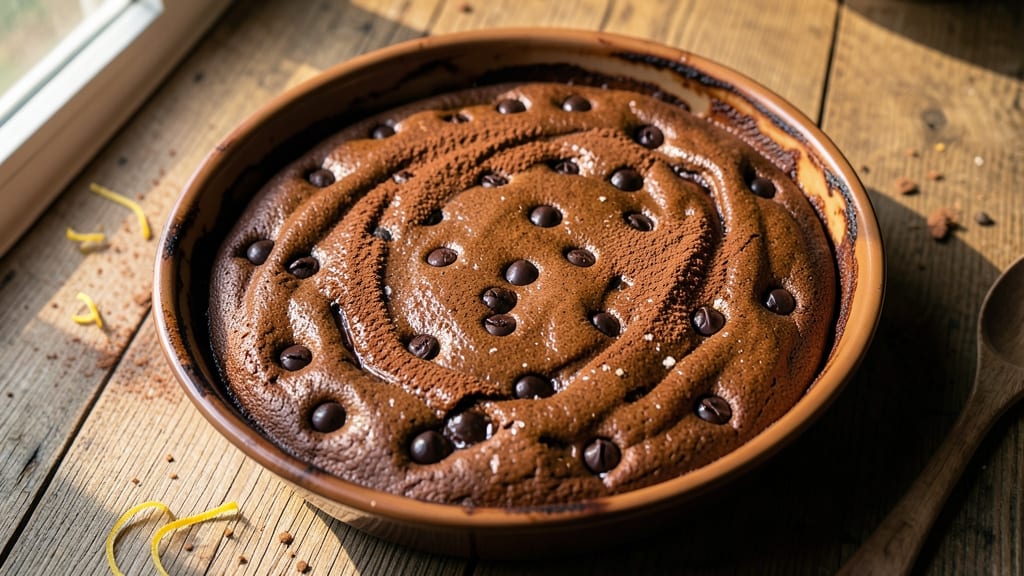 Brownie Recipe With Chocolate Chips And Cocoa: Fudgy Cracks and Melty Chip Rivers