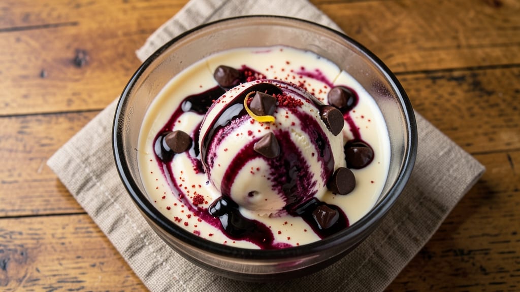 Black Raspberry Chocolate Chip Ice Cream Recipe: Deep Berry Swirls and Melty Chunks