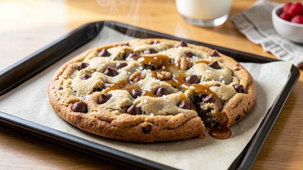 Big Chocolate Chip Cookie Recipe From Scratch: Buttery Crust and Fudgy Chip Rivers