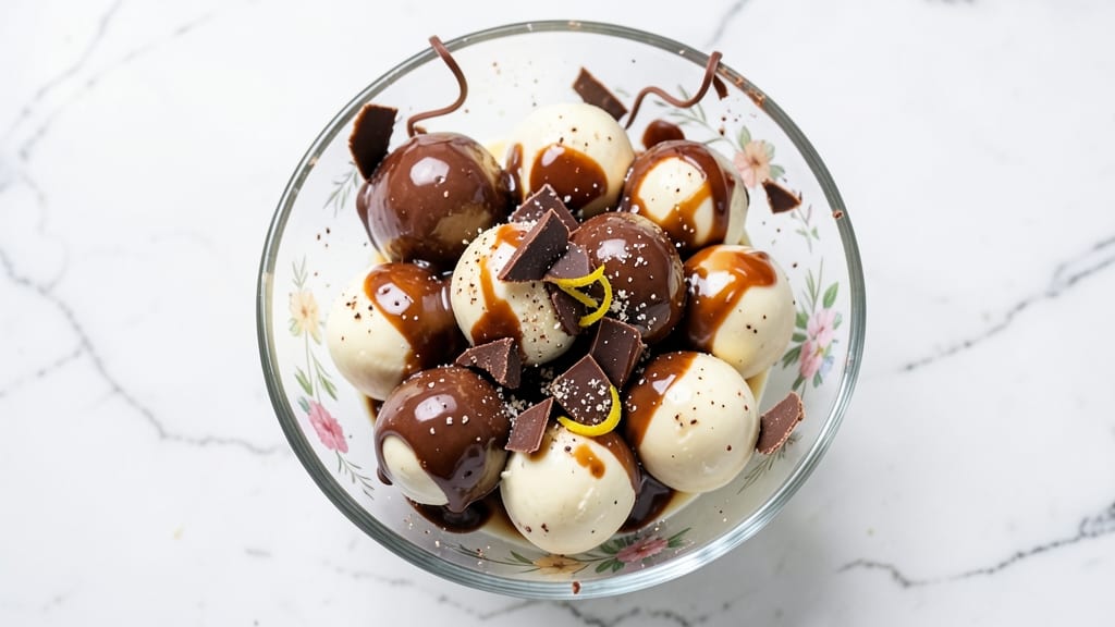 Cheesecake Balls Dipped in Chocolate Recipe: Crunchy Cocoa Shells Hide Ultra-Smooth Centers