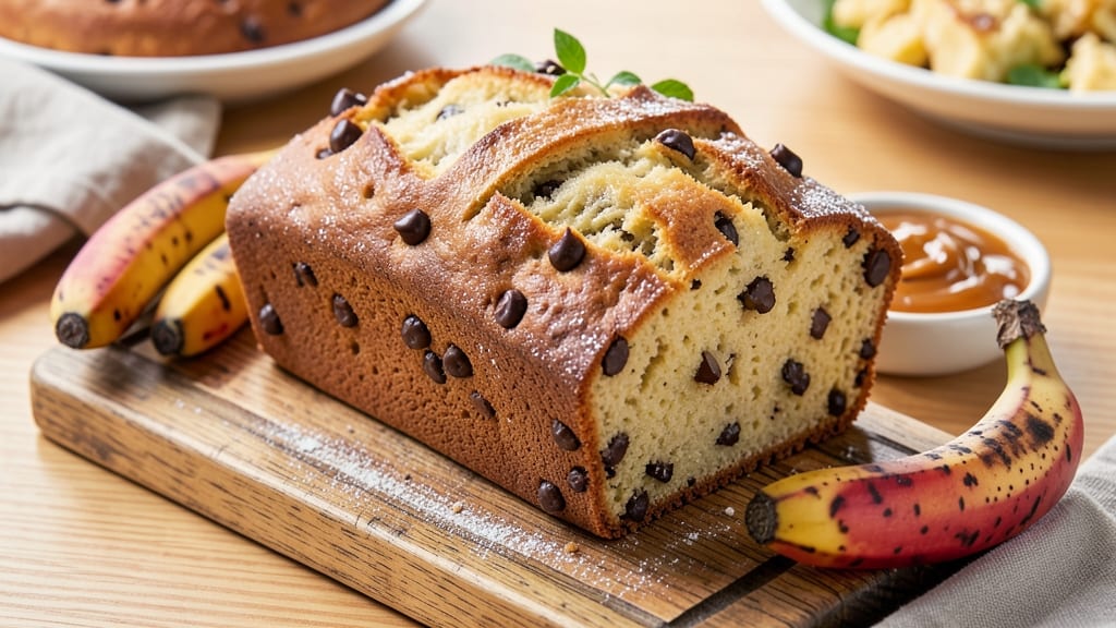 Banana Bread Loaf Recipe With Chocolate Chips: Moist Crumb and Melty Swirls in One Pan
