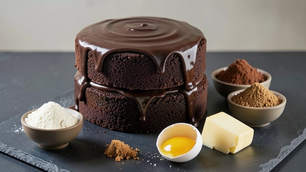 Betty Crocker's Moist Chocolate Cake Recipe: Fudgy Layers and Rich Ganache Rivers