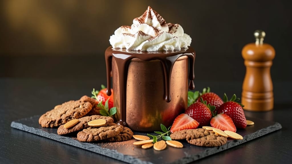 Bella's Chocolate Fountain Recipe: Molten Ganache Rivers Over Crispy Cookie Bites