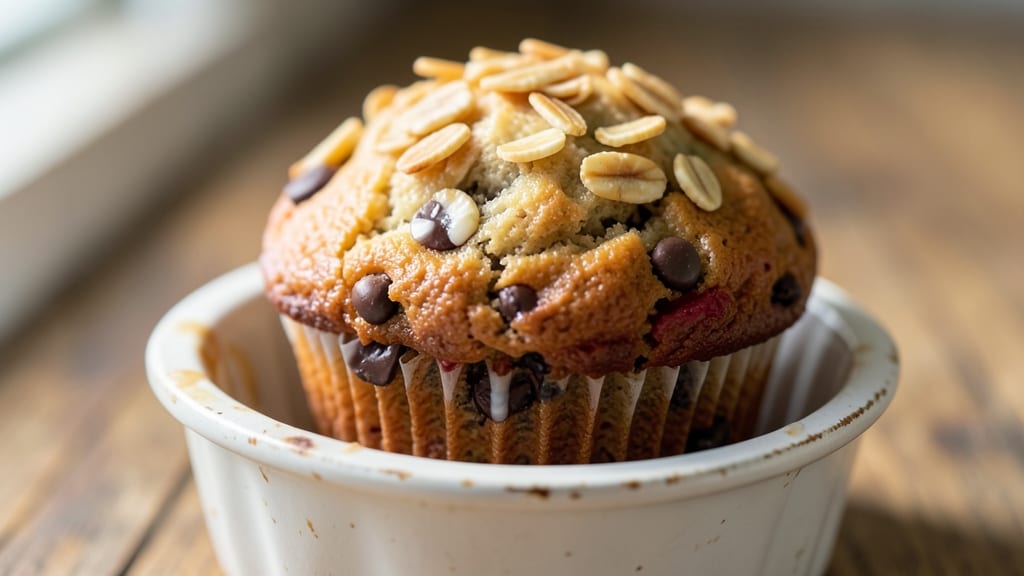 Banana Oat Chocolate Chip Muffin Recipe: Moist and Packed With Nutty Sweetness