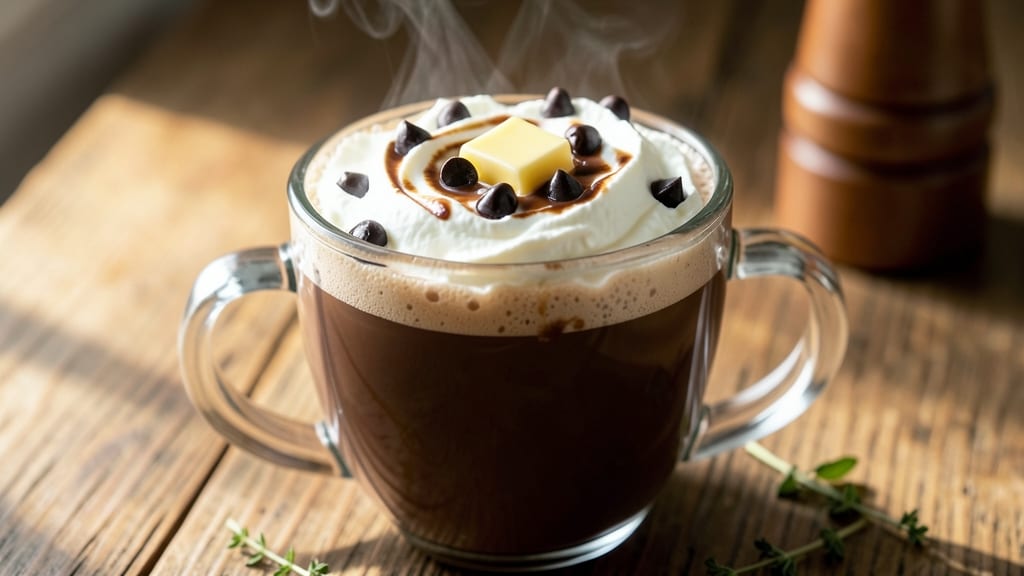 Butter Hot Chocolate Recipe: Velvety Whipped Cream Swirls in 10 Minutes
