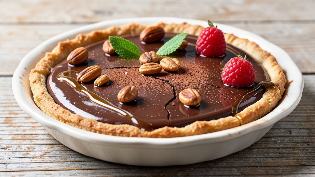 Big Chocolate Tart Recipe: Rich Ganache Center and Buttery Crust
