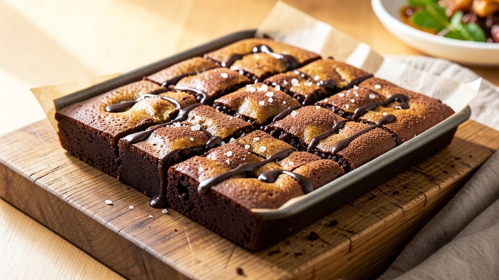 Baker's Semi-Sweet Chocolate Squares Brownie Recipe: Fudgy Cracks and Ultra-Smooth Ganache Rivers