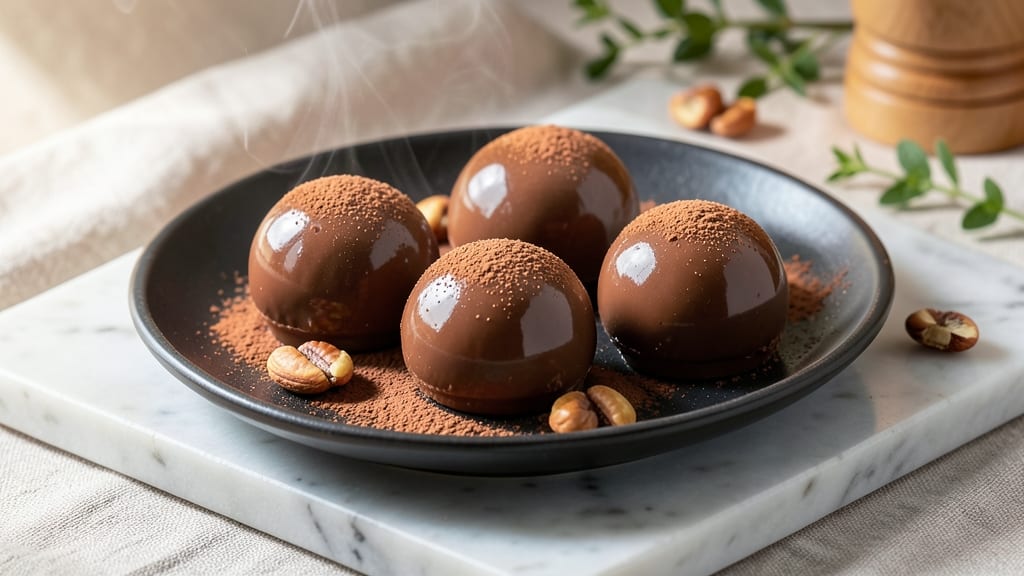 Bittersweet Chocolate Truffles Recipe: Rich Ganache with Crunchy Shells